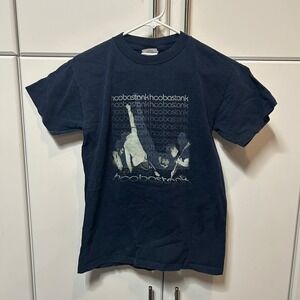 Hoobastank Band Graphic T-Shirt Mens Small Navy Blue Optima Heavy Rock Tee